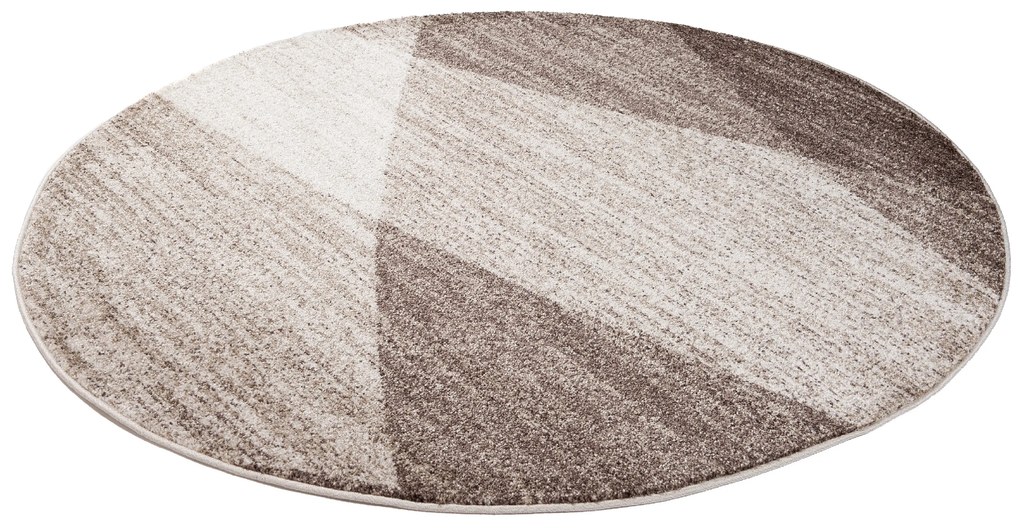 Koberec kruh K195B BEIGE SARI KOŁO 3UX Veľkosť: 130x130cm