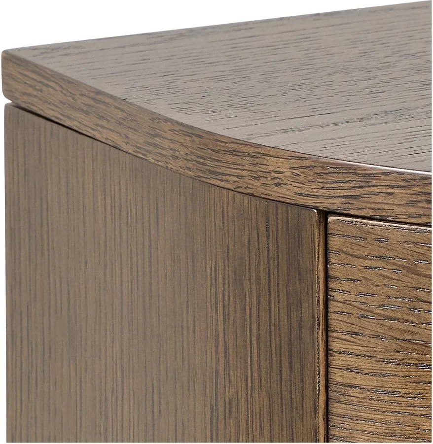 Nočný stolík v dekore duba v tmavoprírodnej farbe Paron – Actona