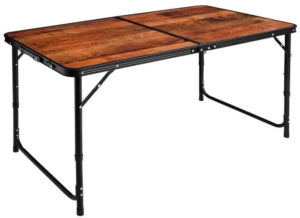 Kempingová turistická zostava TRIP čierna/drevo