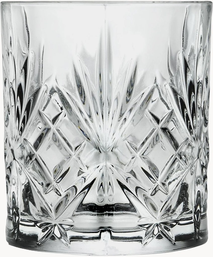 Krištáľové poháre na whisky Melodia, 6 ks