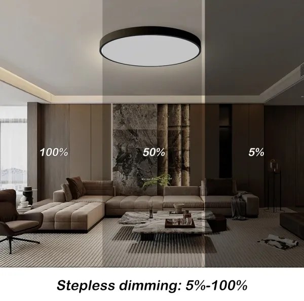 Brilagi - LED stmievateľné svietidlo POOL SMART LED/180W/230V, priemer 120 cm, Wi-Fi Tuya, čierne + diaľkový ovládač