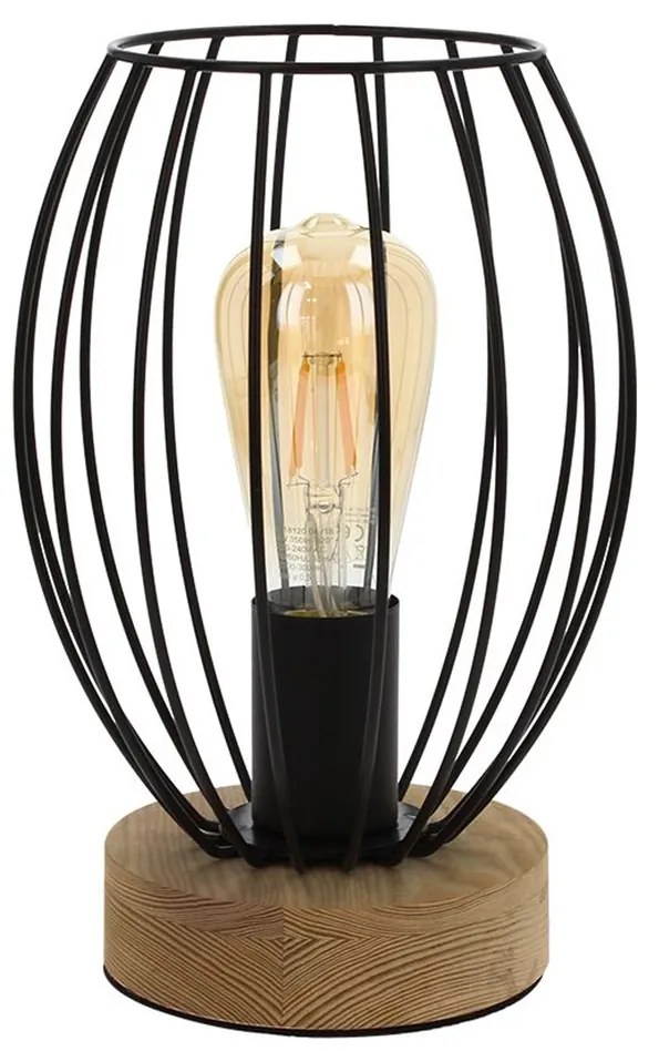 Spot-Light DO84449174 - Stolná lampa GUNNAR 1xE27/25W/230V dub