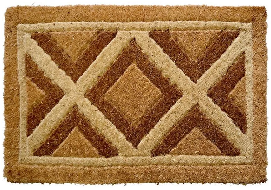 Rohožka kokos Natural/Blech M1477 40x60 cm