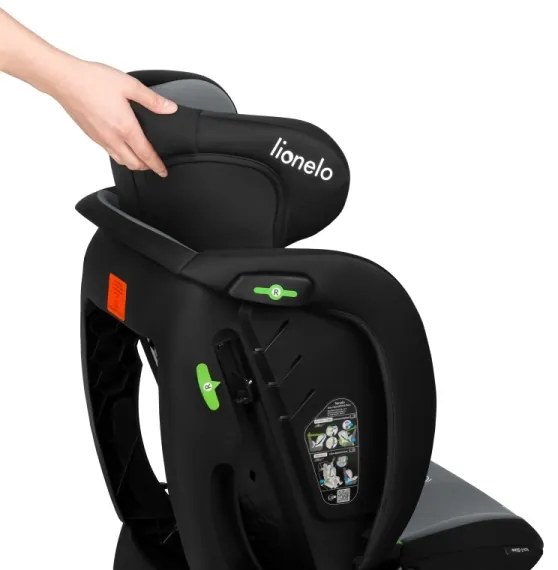 Lionelo - Autosedačka IZZY i-Size 40-150 cm čierna/sivá