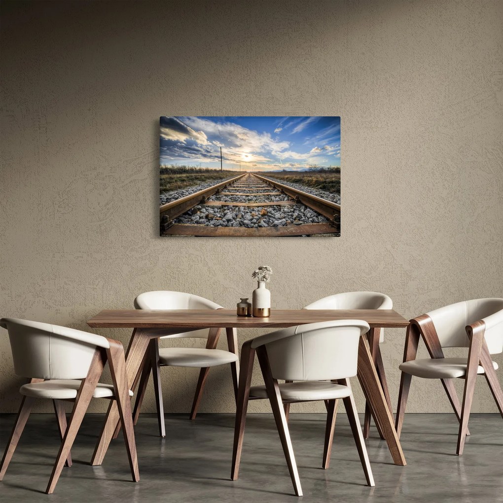 Obraz - Koľaje (90x60 cm)