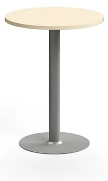 Barový stôl VERTICUS, Ø700x900 mm, breza/strieborná