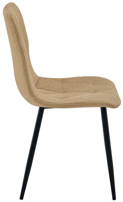 Set troch jedálenských stoličiek LIBRA hnedé / čierne nohy (3 ks)