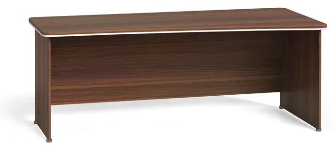 Rohový kancelársky písací stôl ARRISTO LUX, 200x90 cm, pravý, orech