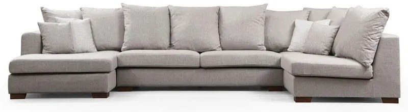 Svetlosivá rohová pohovka (do "U") Colorado – Balcab Home