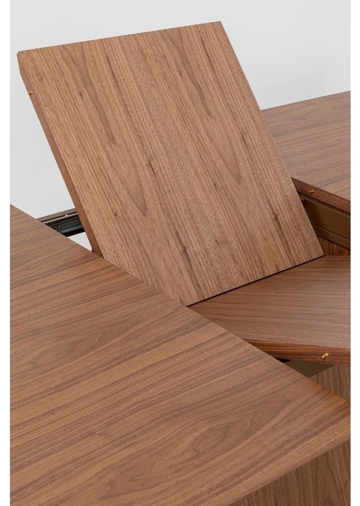 Benvenuto rozkladací stôl hnedý 200(50)x110 cm