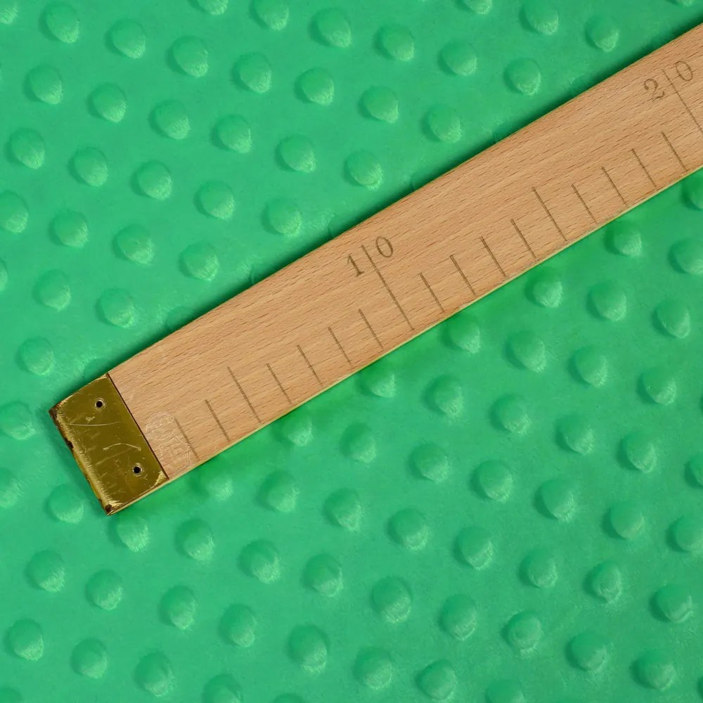 Biante Detská obliečka na vankúš Minky TOP 3D bodky MKP-054 Sýto zelená 50 x 60 cm