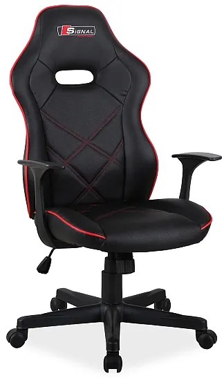 FOTEL OBROTOWY BOXTER CZARNY/ CZERWONY