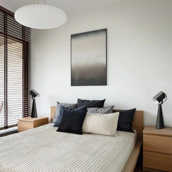 Kanlux 36261 - Stolová lampa LARATA 1xE27/5W/230V čierna