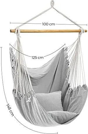 Závesné kreslo s vankúšmi GDC187G01