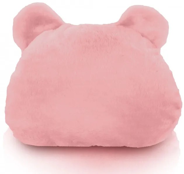 Plyšová podnožka TEDDY Yeti ružová