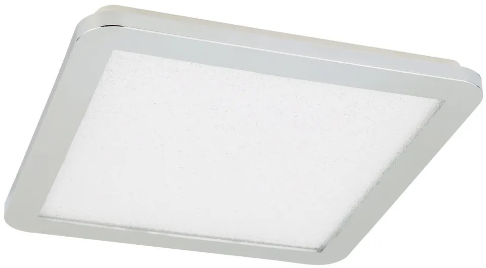 Minimalistické stropné svietidlo do kúpeľne NEXIT – strieborný chróm 40 cm – LED 3000K 24W IP44 stmievateľné stropné svietidlo