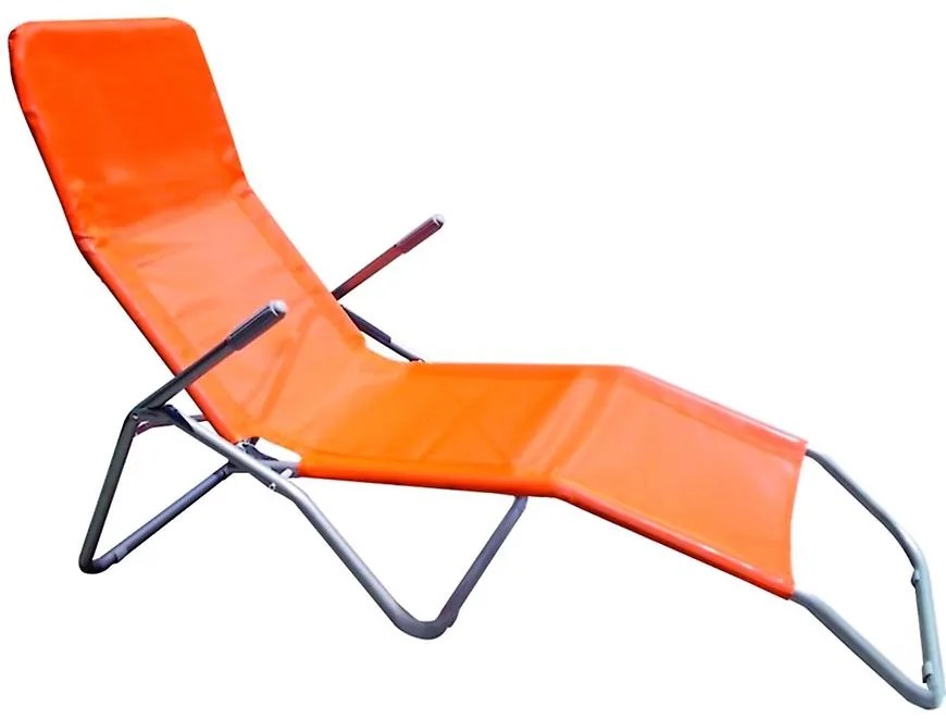 Záhradné ležadlo D-054 oranžové