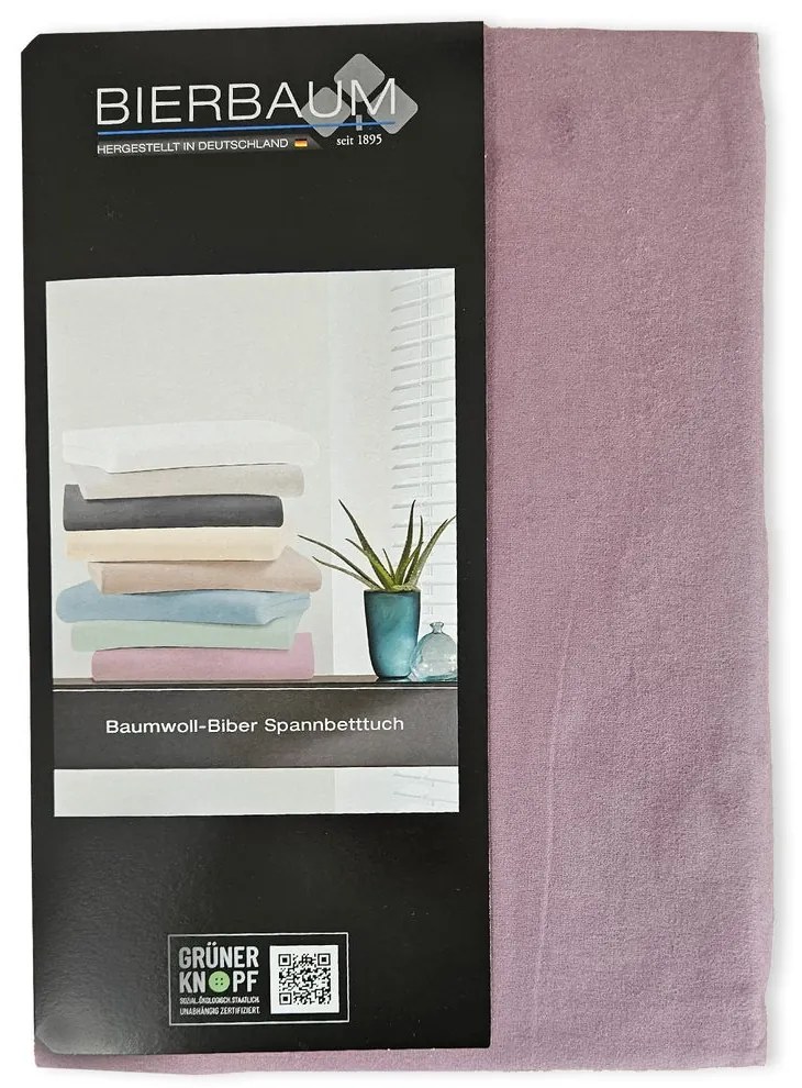Bierbaum flanelová plachta Flieder - 80-100 x 200 cm