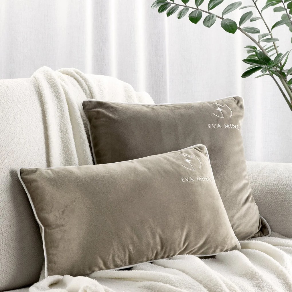 DEKORAČNÁ OBLIEČKA NA VANKÚŠ EVA MINGE MS8 45X45 CM BÉŽOVÁ