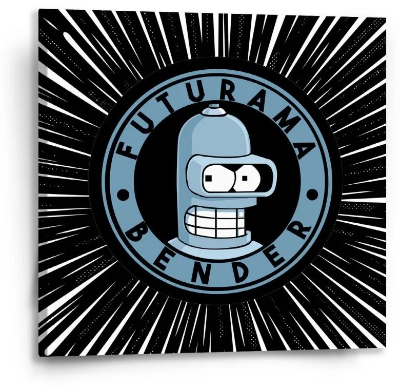 Sablio Obraz Futurama Bender Vesmír - 50x50 cm