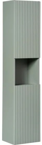 Koupelnová sestava Line Reed Green 120 cm s deskou, umyvadly a skříňkami 120 cm zelená/dub evoke