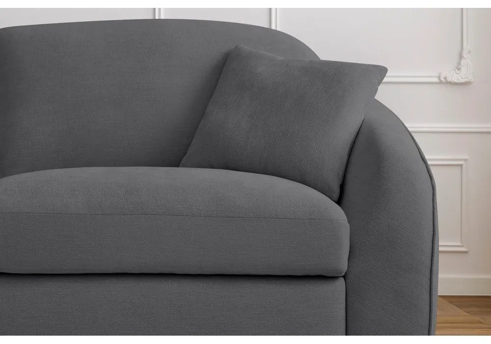 Tmavosivá rozkladacia pohovka 235 cm Cezanne – Bobochic Paris