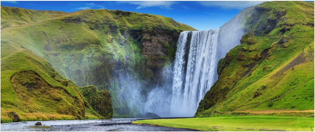 Obraz - Vodopád Seljalandsfoss (120x50 cm)