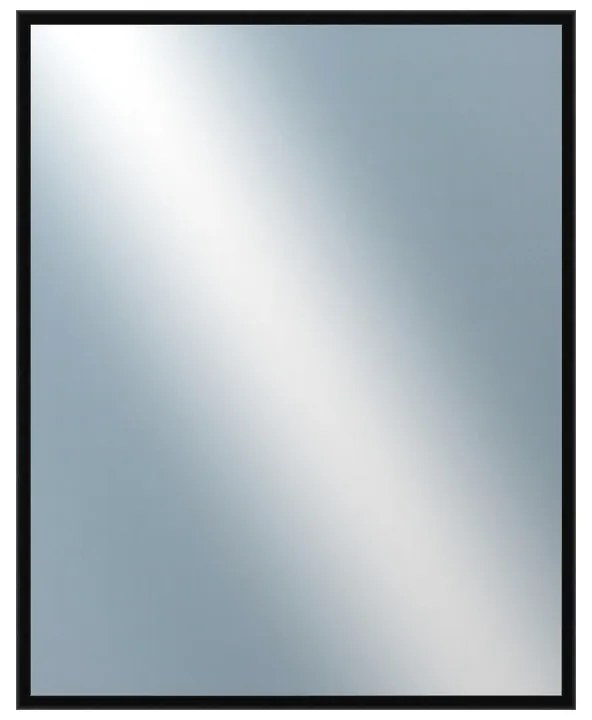 DANTIK - Zrkadlo v rámu, rozmer s rámom 40x50 cm z lišty Hliník čierna lesklá (7269016)