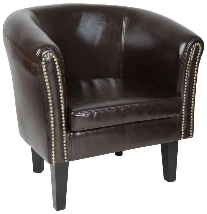MIADOMODO Sada kresiel Chesterfield, 58 x 71 x 70 cm, hnedá