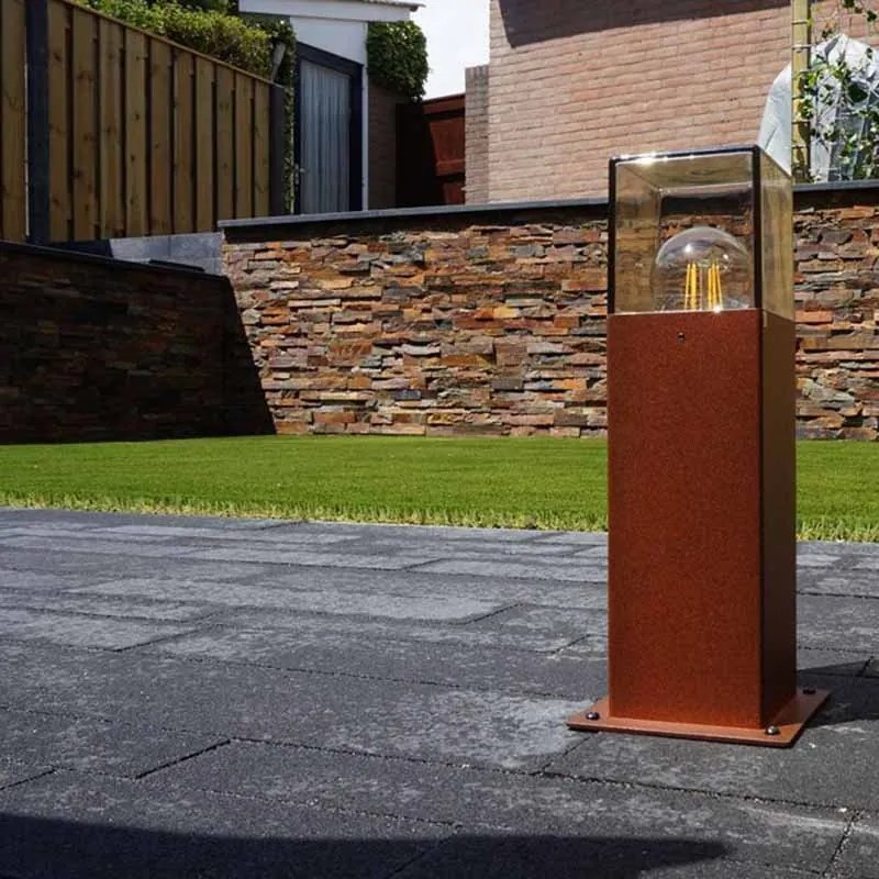 Inteligentná stojaca vonkajšia lampa hrdzavohnedá 30 cm vrátane Wifi P45 - Denmark