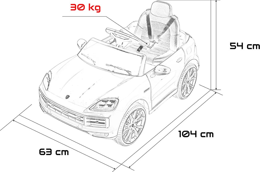 Ramiz Porsche Cayenne ružová