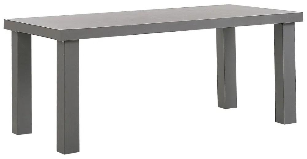 Záhradný betónový stôl 180 x 90 cm sivý TARANTO Beliani