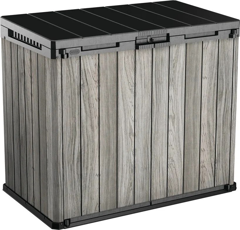 Sivý plastový záhradný úložný box Deco – Keter