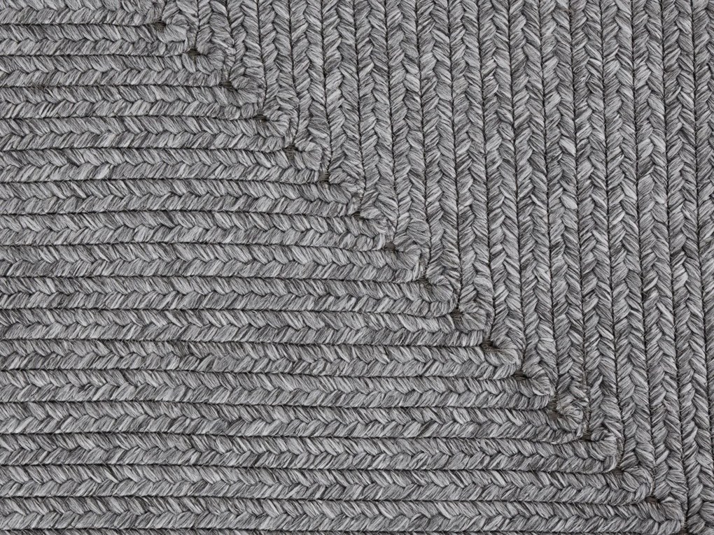 Kusový koberec Braided 105551 Light Grey – na von aj na doma, 120x170, šedá, chodba / predsieň, Hanse Home