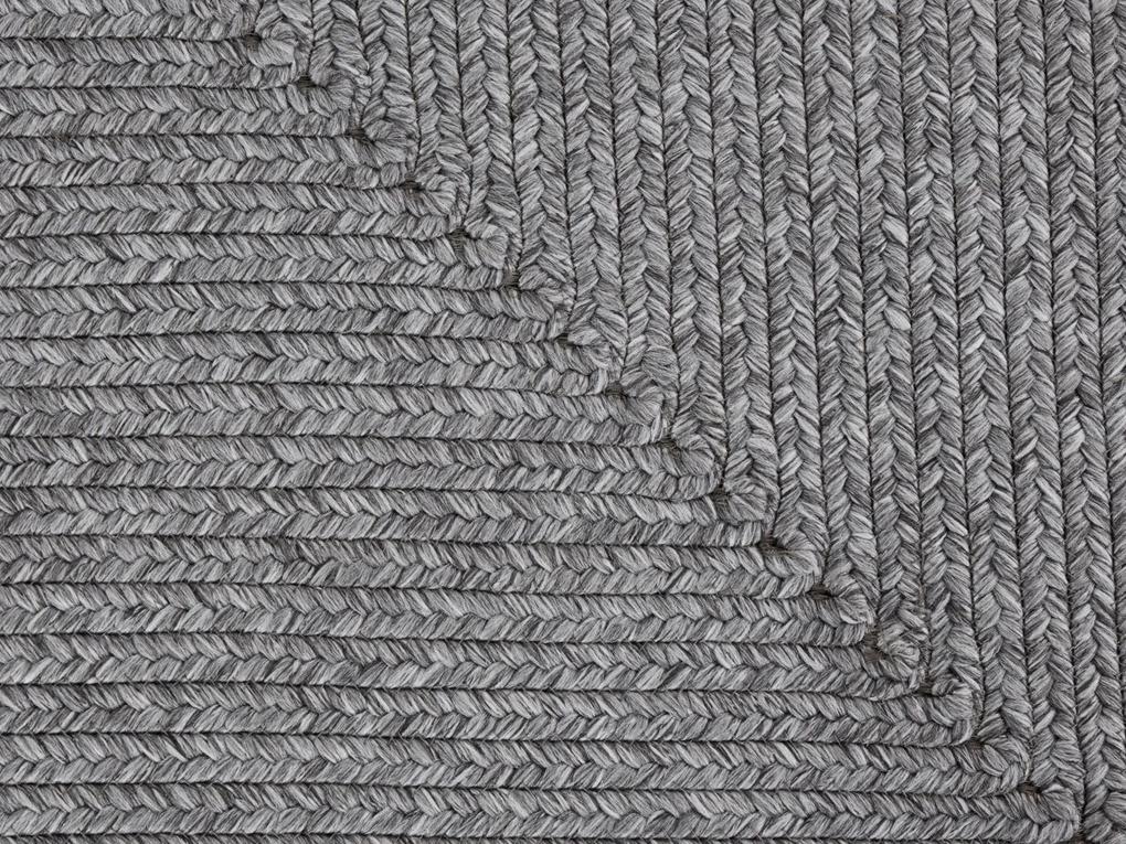 NORTHRUGS - Hanse Home koberce Kusový koberec Braided 105551 Light Grey – na von aj na doma - 80x200 cm