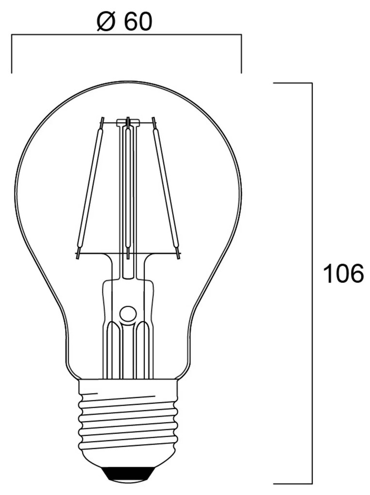 Sylvania ToLEDo retro LED E27 4,1 W oranžová