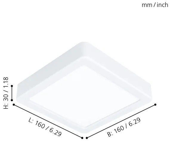 Eglo 99246 - LED stropné svietidlo FUEVA 5 LED/10,5W/230V