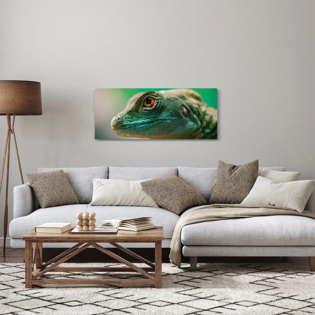 Detailný obraz jaštera (120x50 cm)