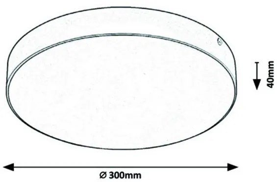 Rabalux LED vonkajšie stropné kruhové svietidlo TARTU 24W | 2500lm | 2800-6000K CCT | IP44 - čierna