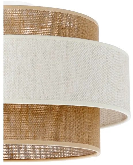 Stropné svietidlo BOHO 1xE27/60W/230V pr. 40 cm krémová/juta