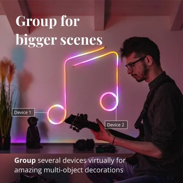 Twinkly TWFL200STW-WEU - LED RGB Stmievateľný pásik FLEX 200xLED 2 m Wi-Fi