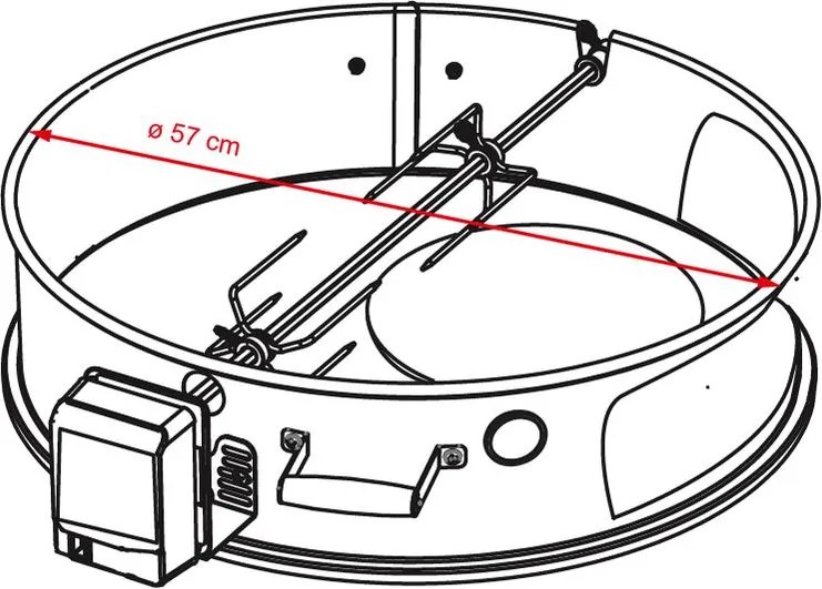 Grilovacia ihla s golierom a pizza pec na kotlové grily FORNO