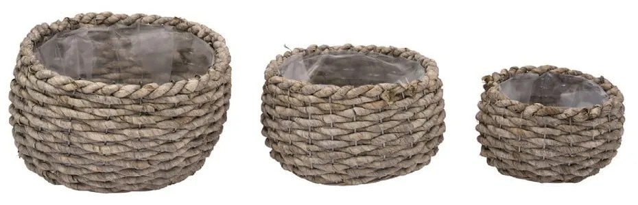 Súprava 3 kvetináčov Ego Dekor Basic S