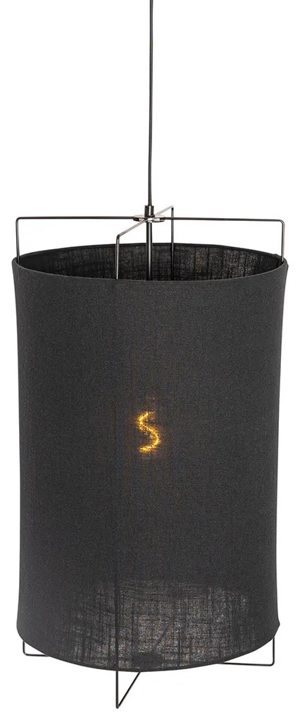 Dizajnové závesné svietidlo čierne - Rich