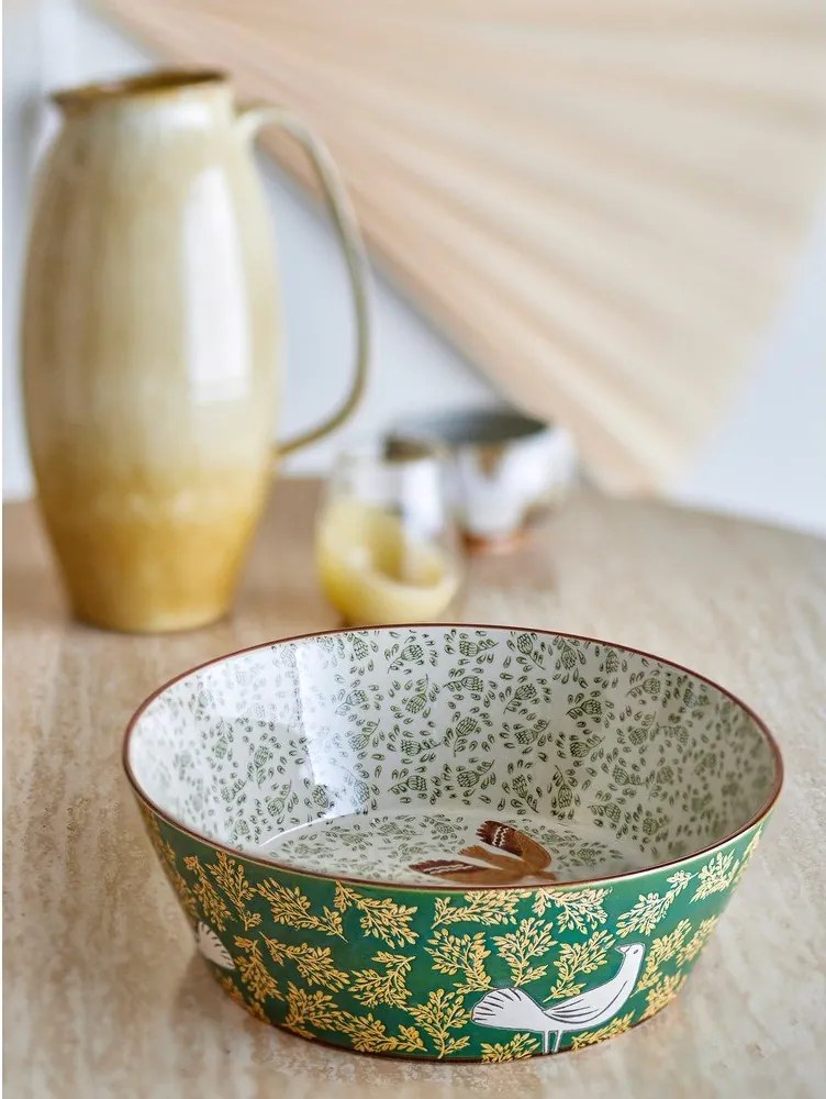 Zelená keramická misa ø 28 cm Hezha – Bloomingville