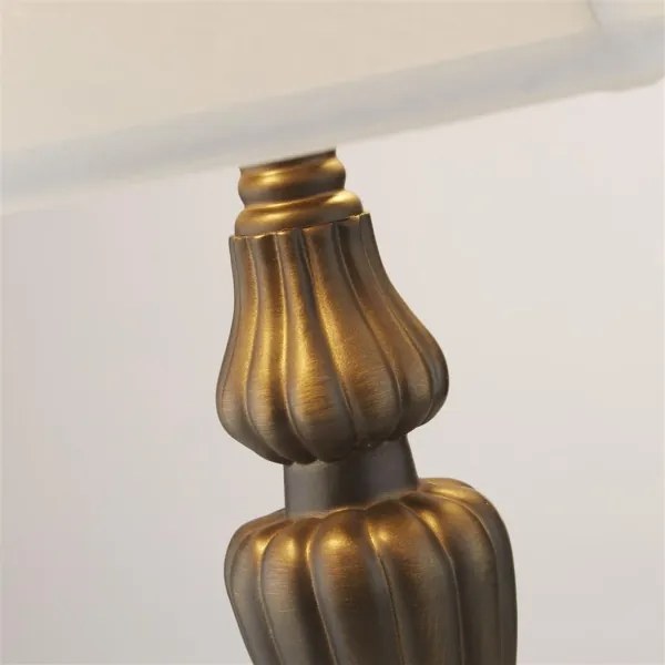 Searchlight EU46091WH - Stolná lampa AMY 1xE27/60W/230V