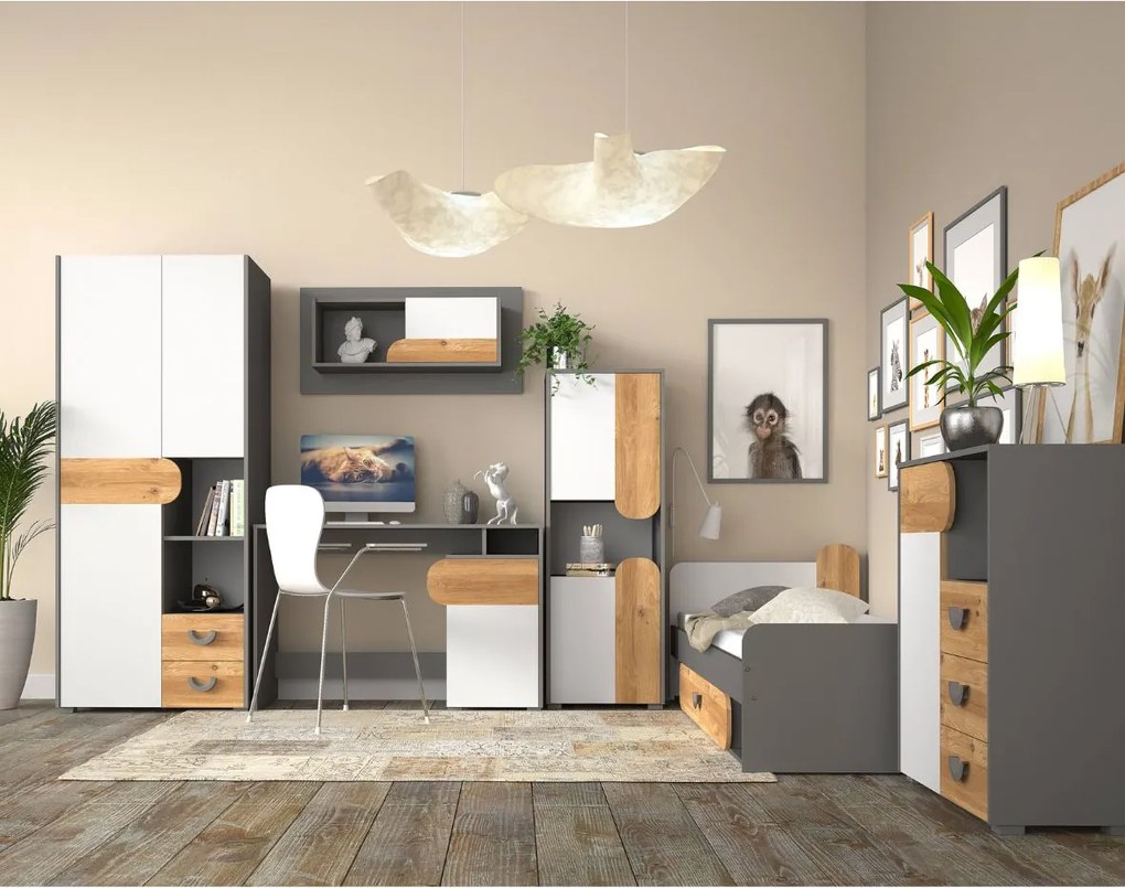 Dvojdverová skriňa 80 cm Carini Ca1