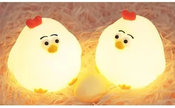 LED stmievateľné nabíjateľné detské nočné svetlo LED/1W/5V 3000K 800 mAh kurča