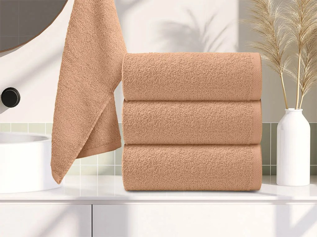 Detský uterák Bella béžový 30x50 cm, 100% bavlna