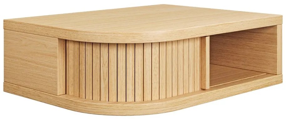 Nočný stolík v dekore duba v prírodnej farbe Farsta - Woodman